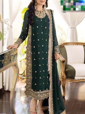 ASIM JOFA Chiffon Collection Heavy Embroidered