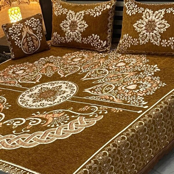 Valvet Jacquard Bedsheet brown