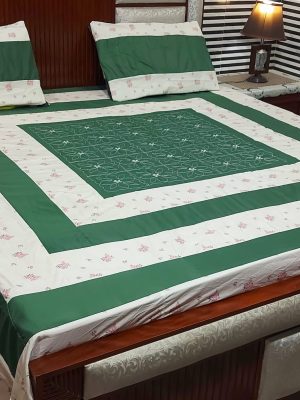 Embroidered Patch Work King Size BedSheets 20