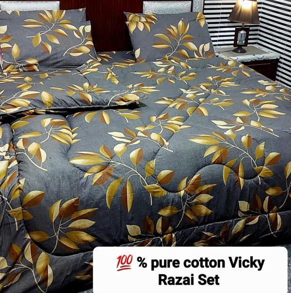 Pure cotton printed 6 pcs Vicki razai set