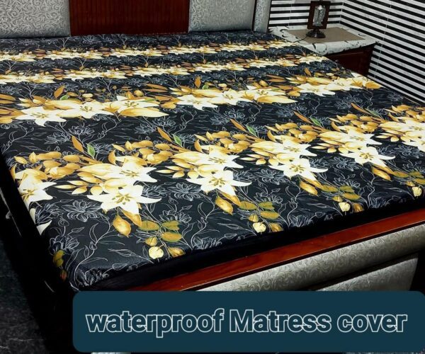 Waterproof Mattress Protector Bedsheet Black