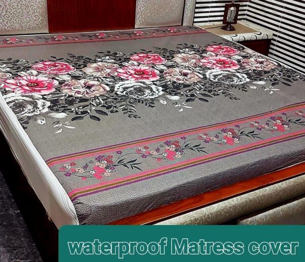 Waterproof Mattress Protector Bedsheet Dark grey