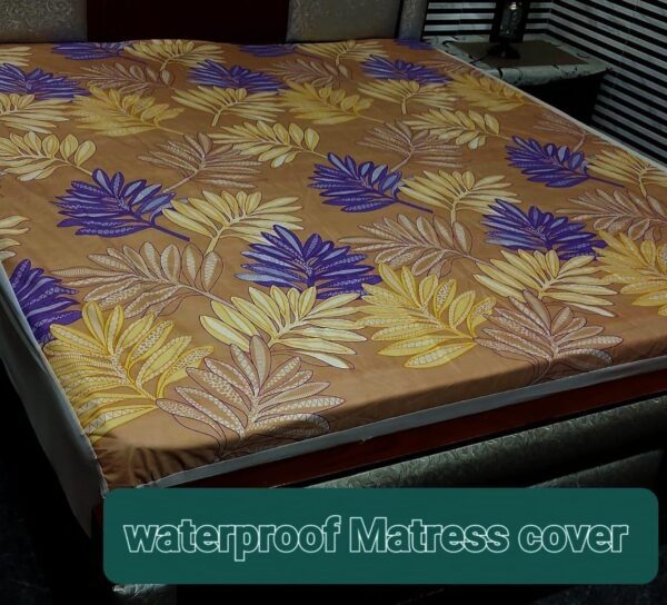 Waterproof Mattress Protector Bedsheet Mehndi