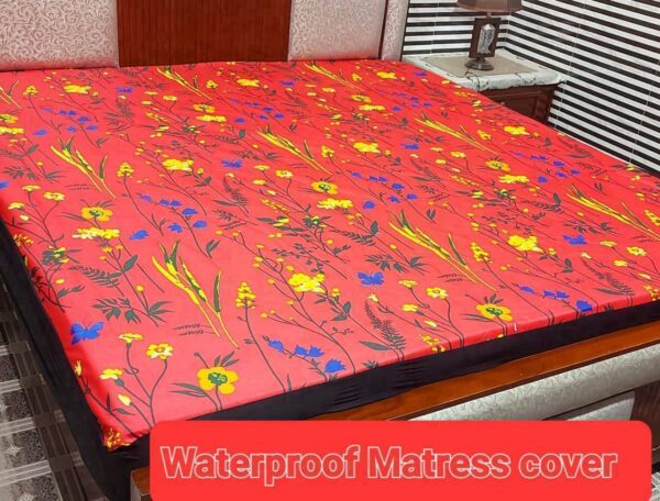 Waterproof Mattress Protector Bedsheet Orange