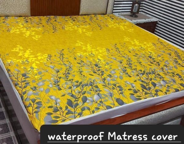 Waterproof Mattress Protector Bedsheet Yellow