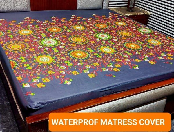 Waterproof Mattress Protector Bedsheet dark blue